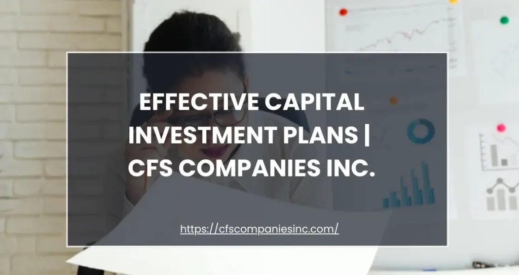Effective Capital Investment Plans - Blog cover