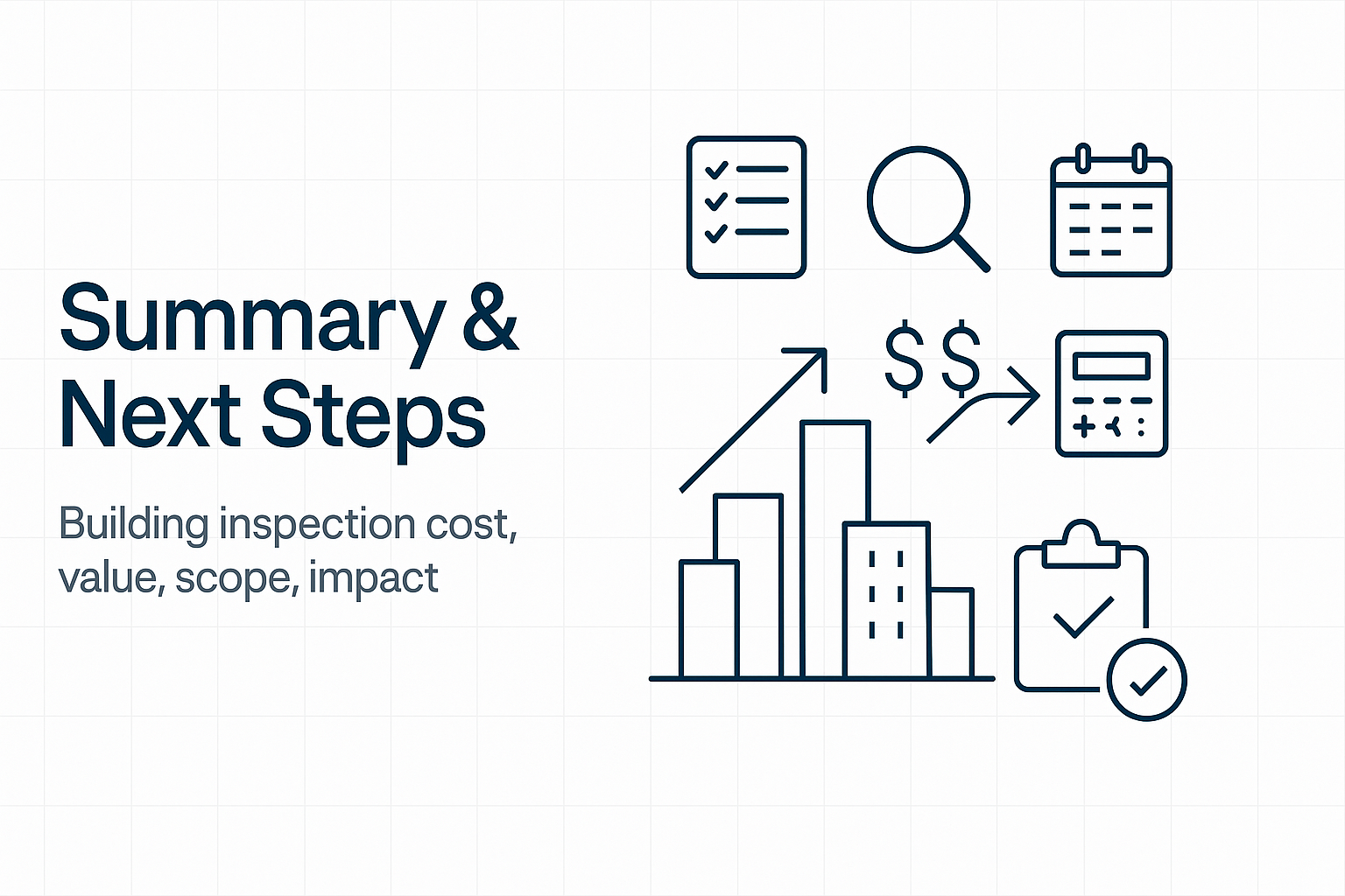 Building Inspection Cost, calculator on budget sheet, pricing factors