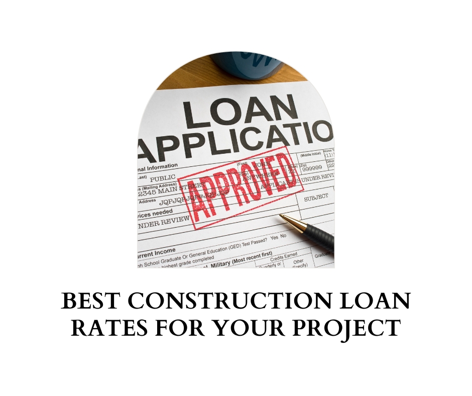 Construction loan rates, approved loan application with red stamp and pen on form